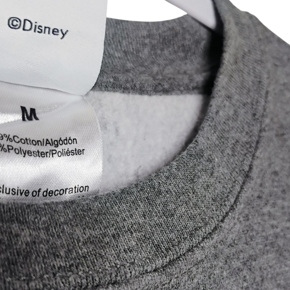 DISNEY Mickey Mouse Big Graphic Gray Sweatshirt Collector Women's Size Medium - Picture 3 of 9